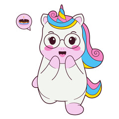 Cute Unicron Brithday Dream Illustration