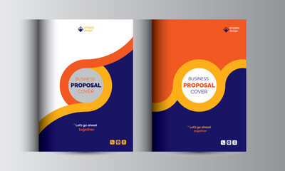 Business Proposal Cover Design Template Concepts