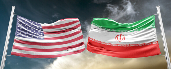 us vs iran flag The spectre of a direct US-Iranian military conflict