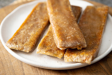 Buckwheat Crepe, Buckwheat pancake on a plate	