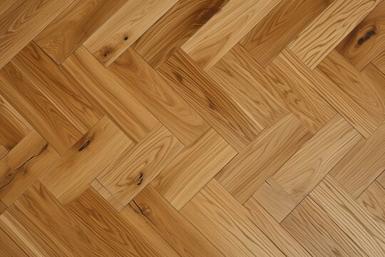 Top view of a parquet floor under natural light. Wooden pattern with oak texture