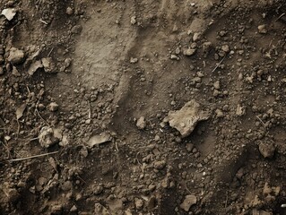 Close up of soil texture background. Grunge.