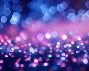 A blurry image of a blue and pink light background. Generative AI.