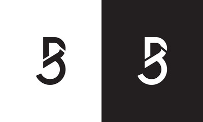 BJ logo, monogram unique logo, black and white logo, premium elegant logo, letter BJ Vector