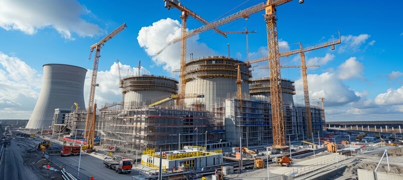 Nuclear power plant construction project. Generative AI technology.	

