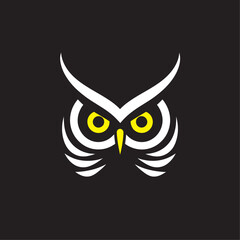 owl on black