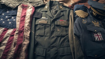 A Close Examination of Military Uniform Reflecting Honor, Courage, and Dedication to Service