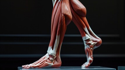 Human Leg Musculature, Illustrating the Complex Network of Power and Mobility