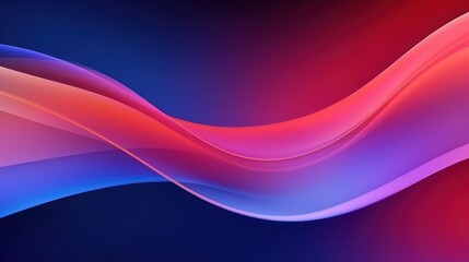 Obraz premium Dynamic Hues in Abstract Wave Design