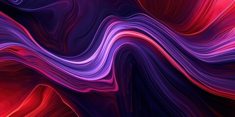 A Circular Abstraction featuring Smooth Lines and the Style of Light Red and Purple Sky, Combining Shades of Purple and Dark Purple for Artistic Harmony