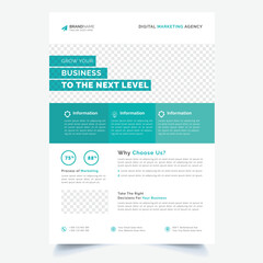 Annual report brochure flyer template, business advertisement, magazine ads, catalog vector layout in A4 size