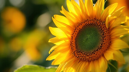 Macro View of sunflower