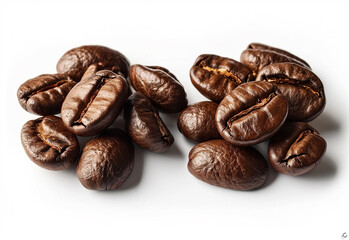 Obraz premium Coffee Beans isolated on white background area