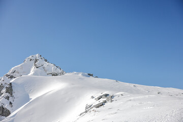 Fototapeta na wymiar 冬の木曽駒ヶ岳