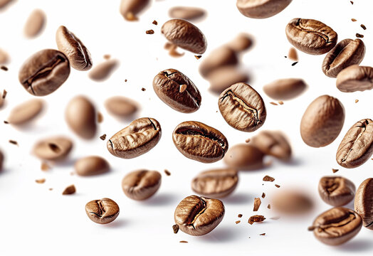 Coffee Beans isolated on white background area © oneli