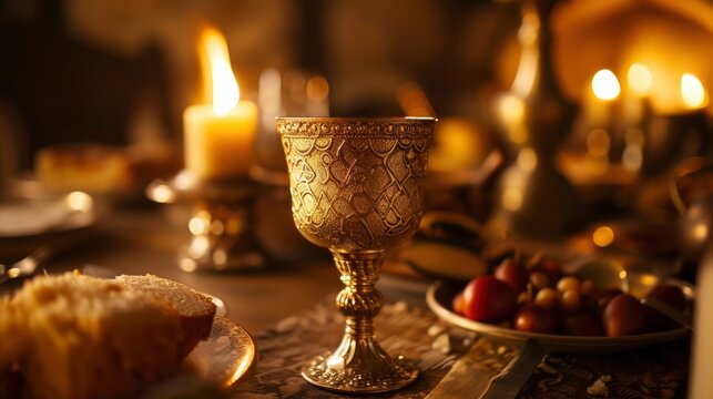 The Eucharistic Feast on a Church Table, Embracing the Spirit of Corpus Christi