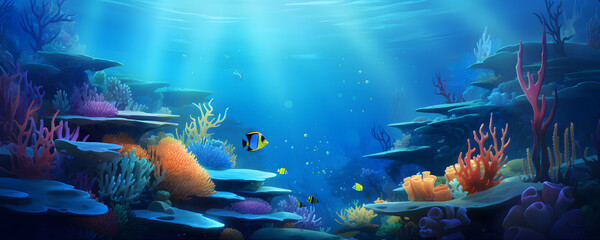 Under the sea background under the ocean background sea eco system background sea life background marine life background