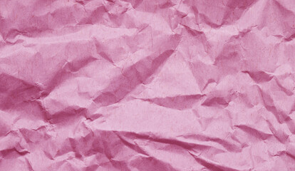 Fototapeta premium Pastel Orchid Pink Crumpled Paper Texture for Abstract Background