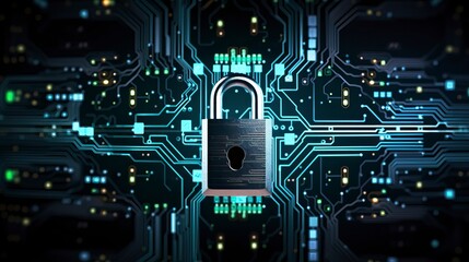Fototapeta premium Secure connection or cybersecurity service concept