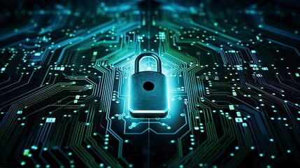 Fototapeta premium Secure connection or cybersecurity service concept