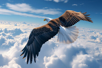 eagle flying high in the sky