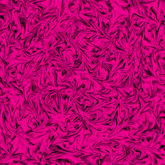 Illustration of magenta and black liquid texture for abstract background