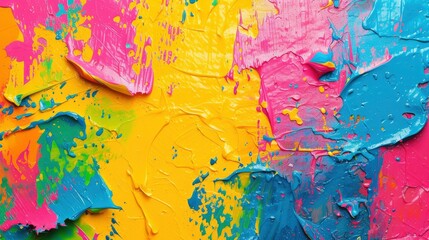 colorful paint splash grunge art background