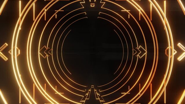 Golden Art Deco Background	

