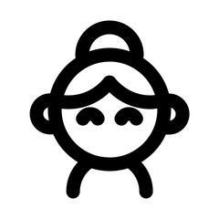 Grandma Line Icon