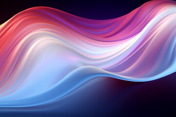 Colorful Abstract Neon Wave Background created with Generative AI