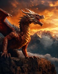  dragon in the evening