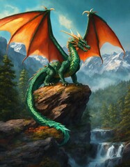 dragon in the forest
