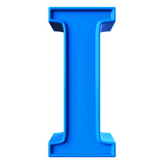 Blue  later I font 3D render