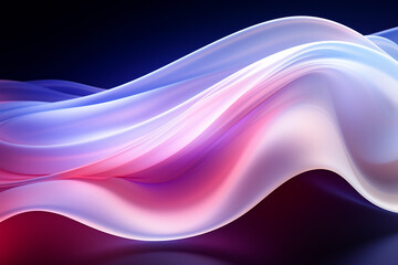 Colorful Abstract Neon Wave Background created with Generative AI