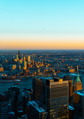 New York City in Blue and Yellow