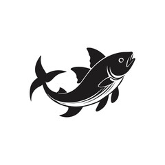 catfish logo design template vector