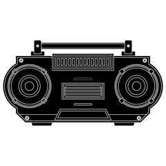 Radio Lines Icon Vector 
