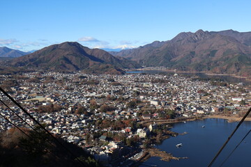 December 1, 2023: Viewing Mount Fuji at Tenjozan Park, Japan