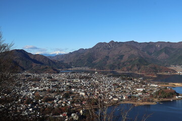 December 1, 2023: Viewing Mount Fuji at Tenjozan Park, Japan