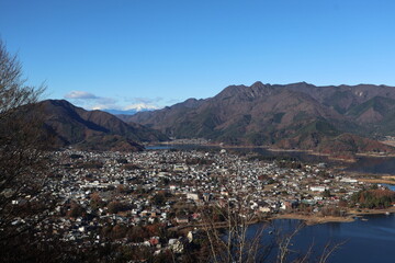 December 1, 2023: Viewing Mount Fuji at Tenjozan Park, Japan