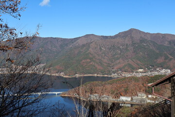 December 1, 2023: Viewing Mount Fuji at Tenjozan Park, Japan