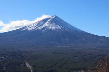 December 1, 2023: Viewing Mount Fuji at Tenjozan Park, Japan