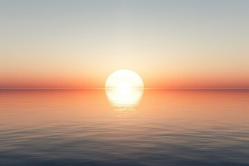 sunset over the sea generative AI