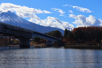December 1, 2023: Viewing Mount Fuji at Lake Kawaguchi, Japan