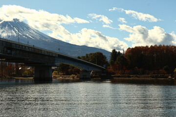 December 1, 2023: Viewing Mount Fuji at Lake Kawaguchi, Japan
