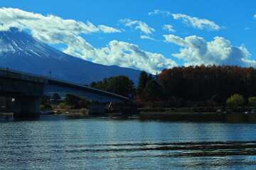 December 1, 2023: Viewing Mount Fuji at Lake Kawaguchi, Japan