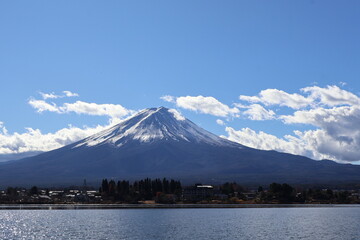 December 1, 2023: Viewing Mount Fuji at Lake Kawaguchi, Japan
