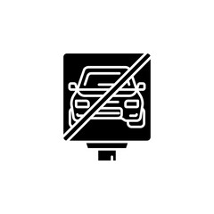 no parking vector icon. real estate icon solid style. perfect use for logo, presentation, website, and more. modern icon design glyph style