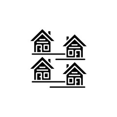 housing area vector icon. real estate icon solid style. perfect use for logo, presentation, website, and more. modern icon design glyph style