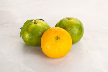 Fresh ripe sweet juicy mandarins